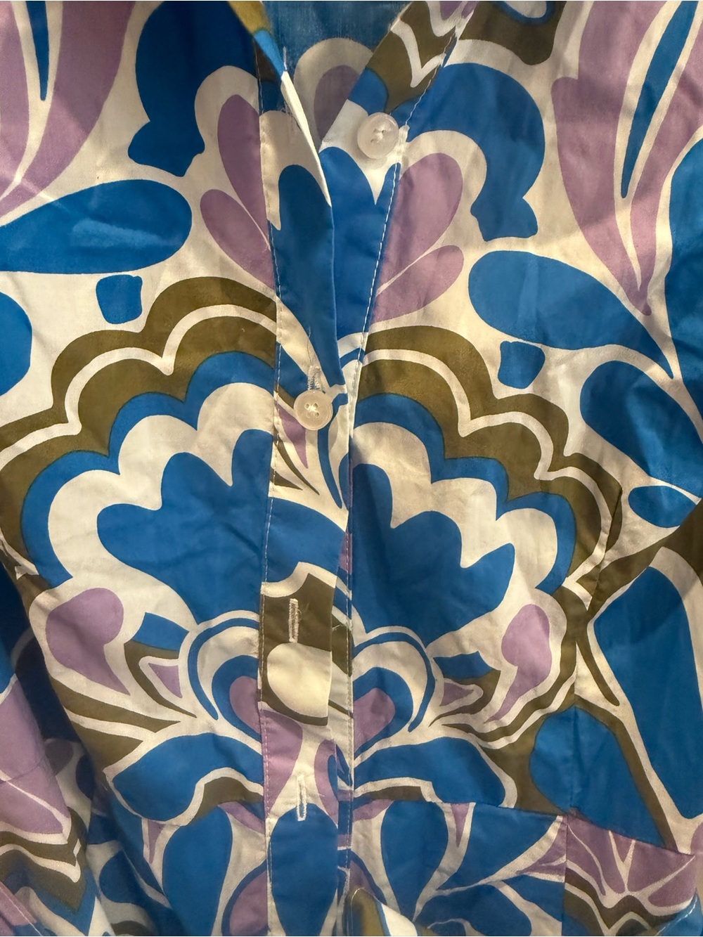 Boden Floral Belted Shirt Dress – US 2P - Picture 2 of 7